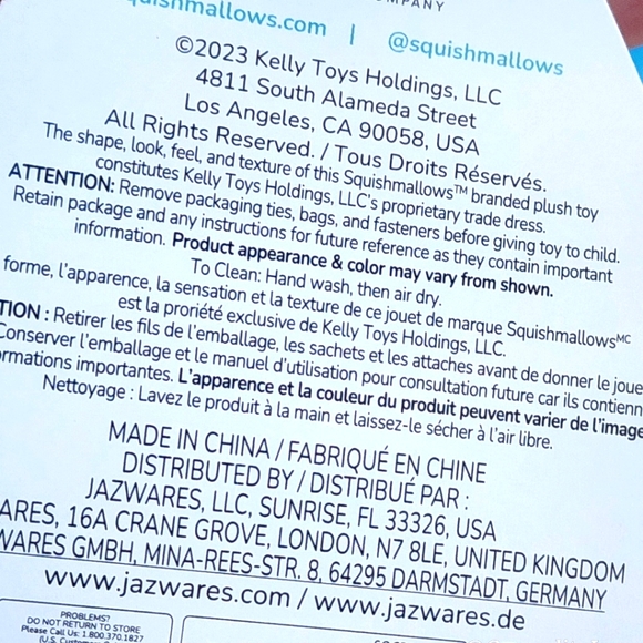 RANDALL 🍄 Blacklight Pink Mushroom Clip Original Squishmallow by Kelly Toy ☆NWT - Picture 8 of 8